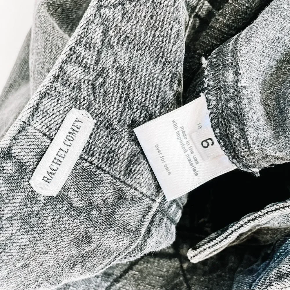 Rachel Comey Gypsy Couture Distressed Frayed Pleated High Rise Jeans Rare Sz 6
